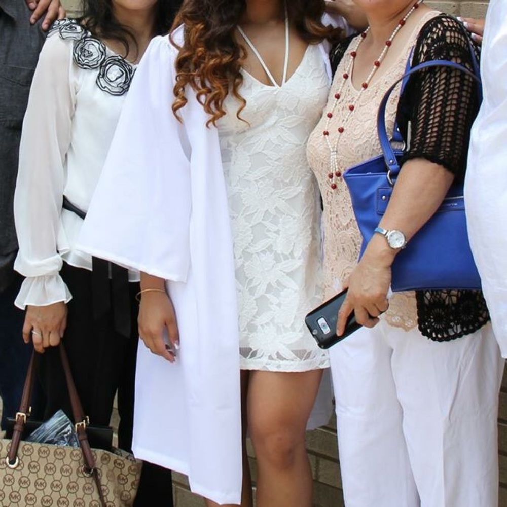 White lace dress